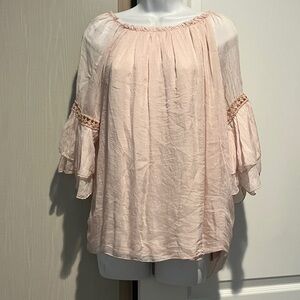 Elegant Light Pink Women's Blouse